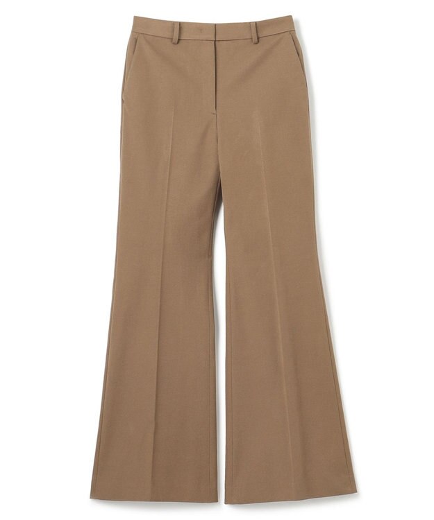 JOSEPH ギャバジンストレッチ　フィットフレアートラウザーズ Hickory