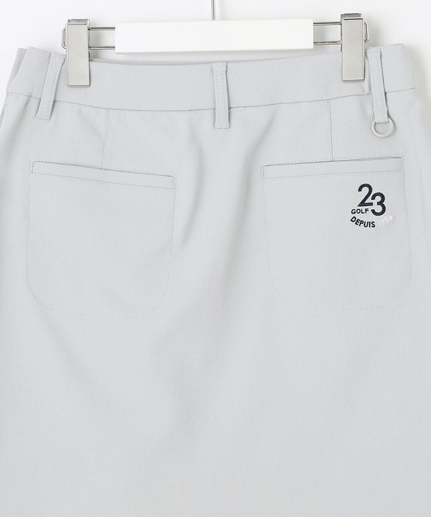 23区GOLF 【WOMEN】スケトラドビーストレッチ 台形 スカート ライトグレー系