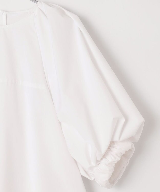 #Newans サークルスリーブAラインブラウス ホワイト