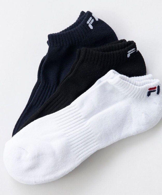 FILA GOLF／marie claire 【FILA GOLF】ジャカードデザイン３Ｐアンクルソックス ミックス