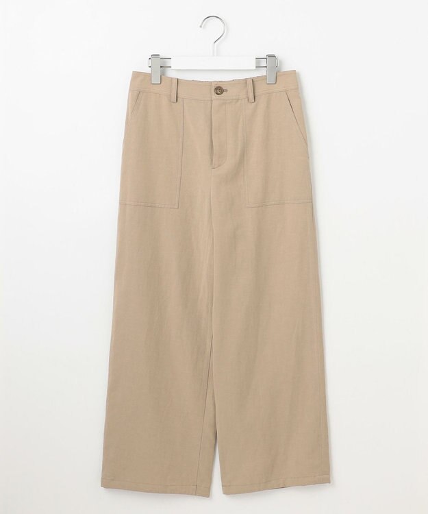 J.PRESS LADIES 【洗える】フィブリルツイル ベイカーパンツ ベージュ系