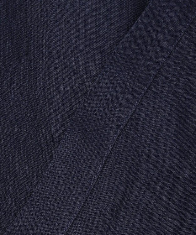 J.PRESS MEN 【LIBECO】リネンオープンカラー シャツ ネイビー系