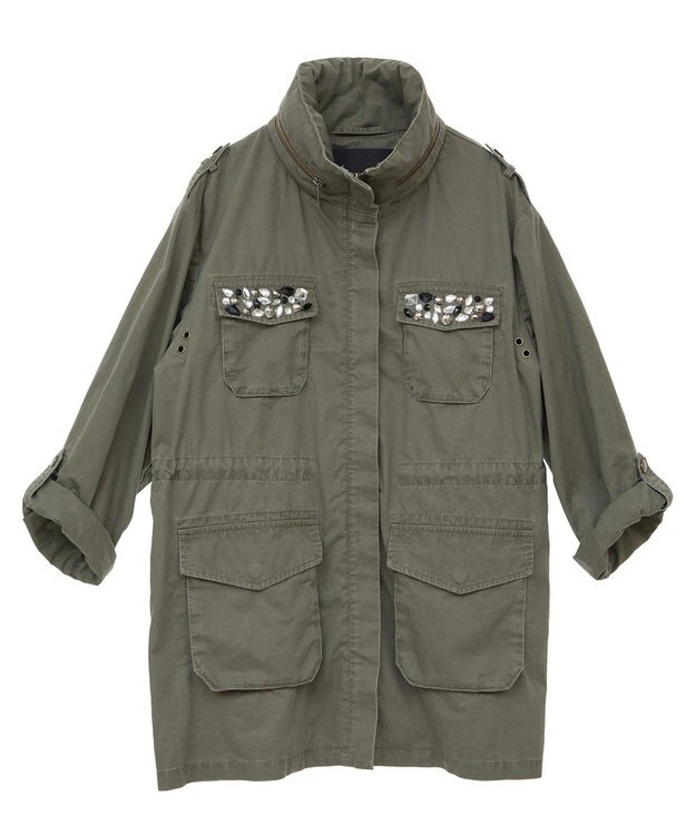 YECCA VECCA 【archive】ビジューミリタリージャケット Khaki