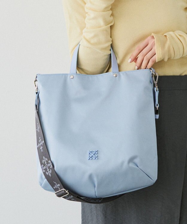 russet スリム2WAYトートバッグ <クラウズナイロン>(CE-1501-WEB) L.Blue