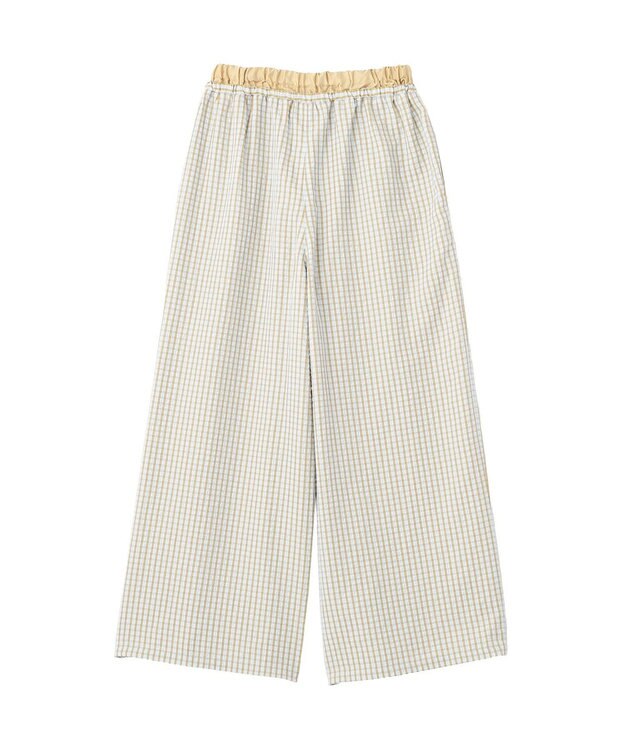 CRAFT STANDARD BOUTIQUE サッカーチェックイージーパンツ Light Blue