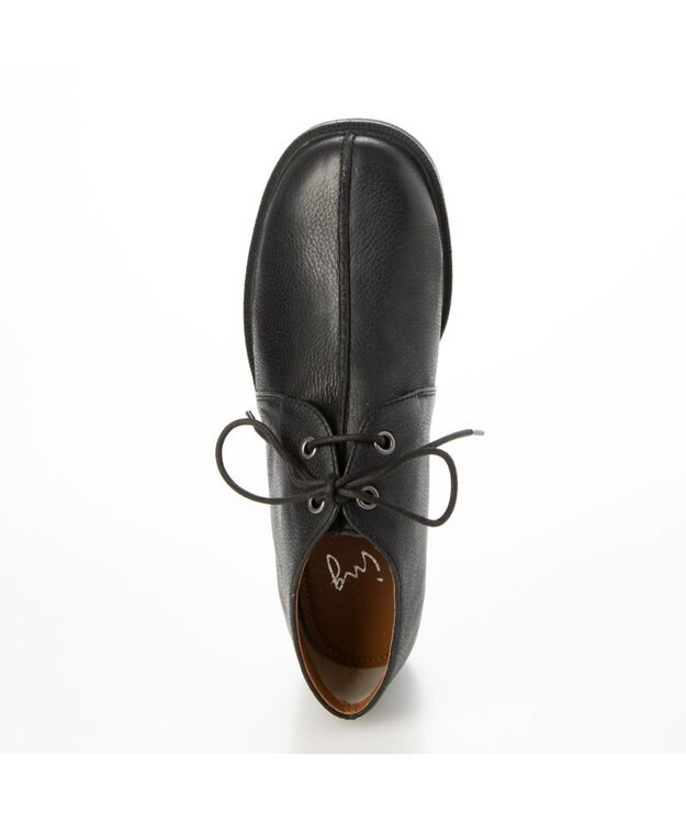 ing <ing>レースアップアンクルブーツ ブラック