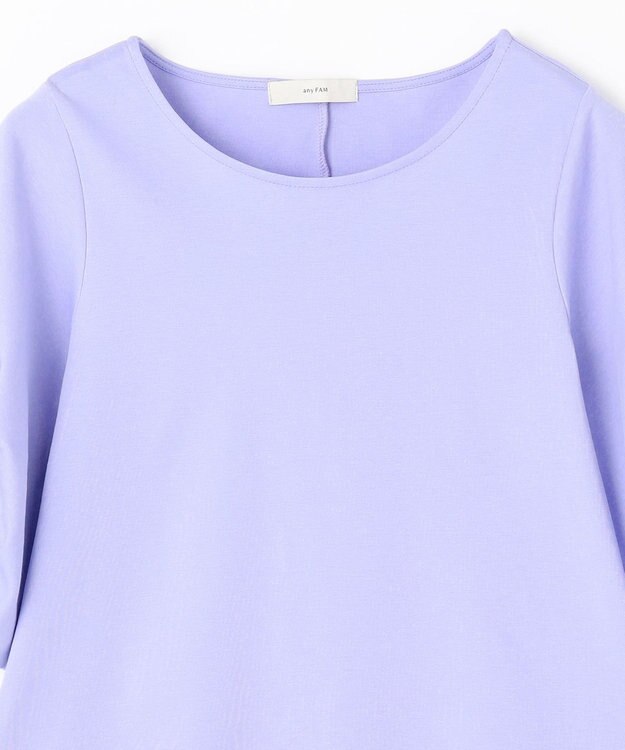 ANY シルケットスムース タックスリーブプルオーバー ブルー