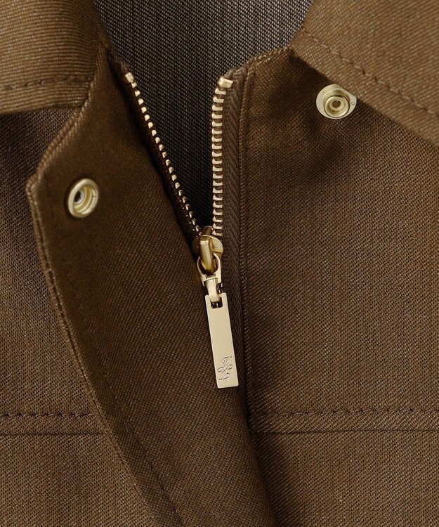 自由区 【SHIHOさん着用】デニムライクツイル ジャケット ブラウン