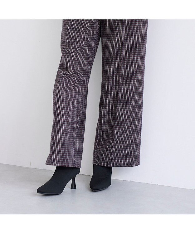 MODE ET JACOMO <noyau>ストレッチショートブーツ ブラック