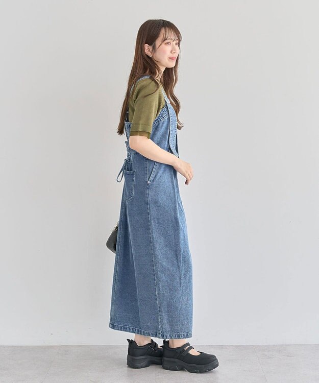 Green Parks ・ＳＵＧＡＲ　ＳＰＯＯＮ　２ｗａｙデニムジャンスカ Indigo