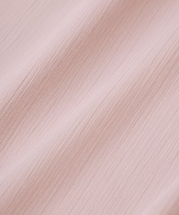 earth music&ecology バルーンスリーブシアーシャツ Pink