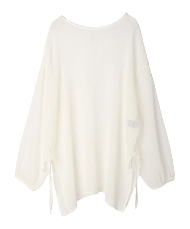 Green Parks 前後２Ｗａｙ　シフォンプリーツチュニック Ivory