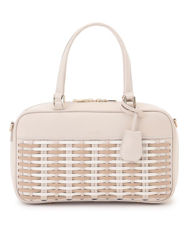 23区 【先行予約】バスケットメッシュ ボストンバッグ ベージュ系