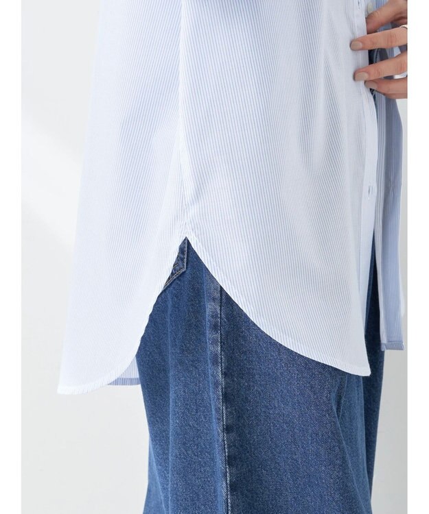 earth music&ecology ＴＲキュプラレギュラーシャツ Off White