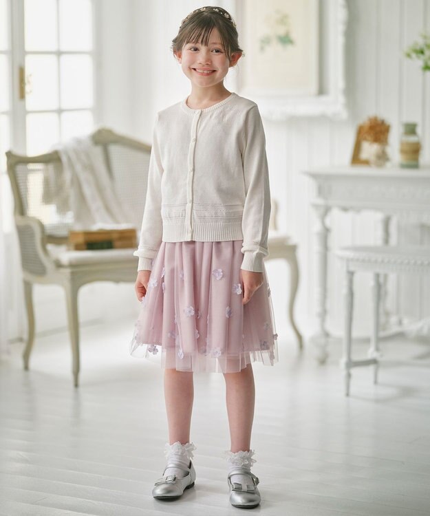 組曲 KIDS 【Fサイズ】フラワービジュー カチューシャ オフホワイト系