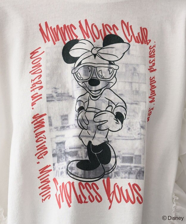 Green Parks ミッキー＆フレンズ／袖フリルショート丈ＴＥＥⅡ Off White