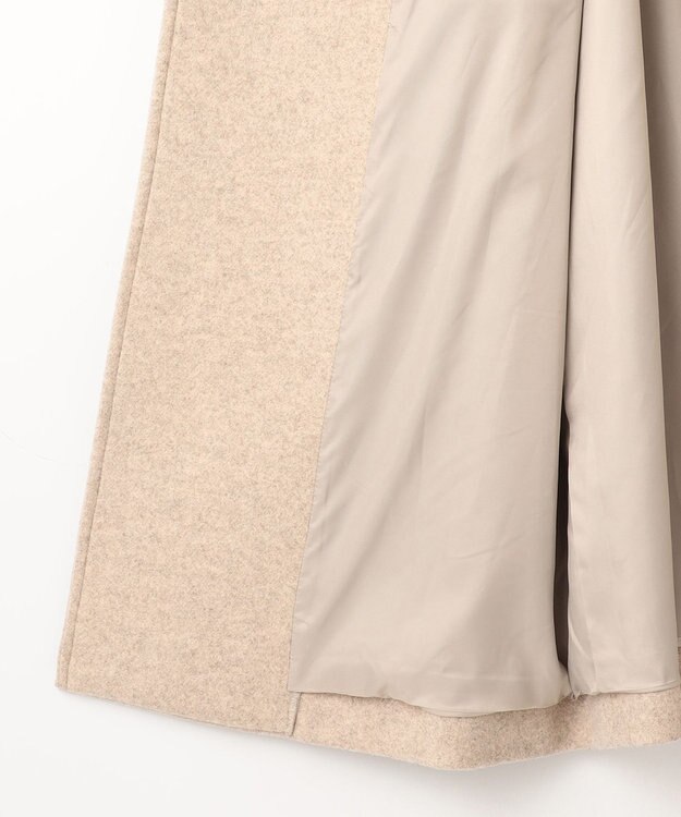 Feroux 【古畑星夏さん着用】スタンドネックウールライク コート ベージュ系