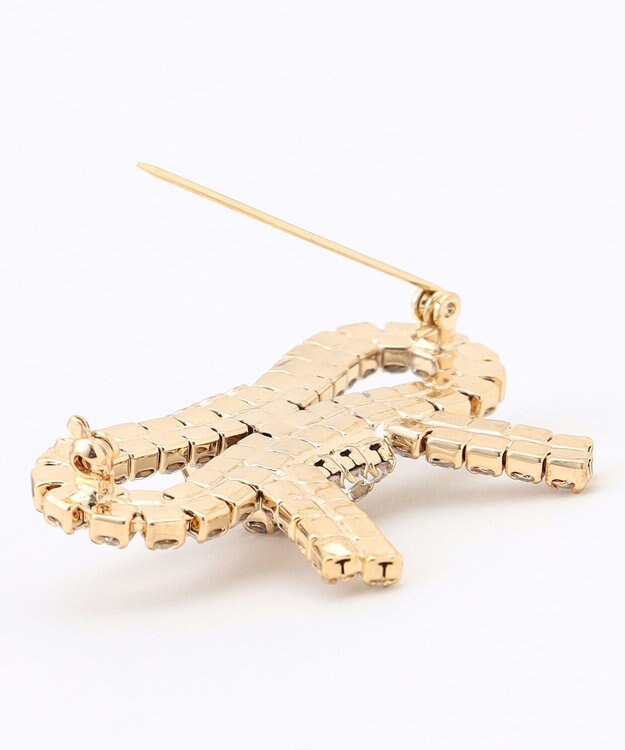 組曲 【好評につき追加販売】リボンビジューブローチ ゴールド系