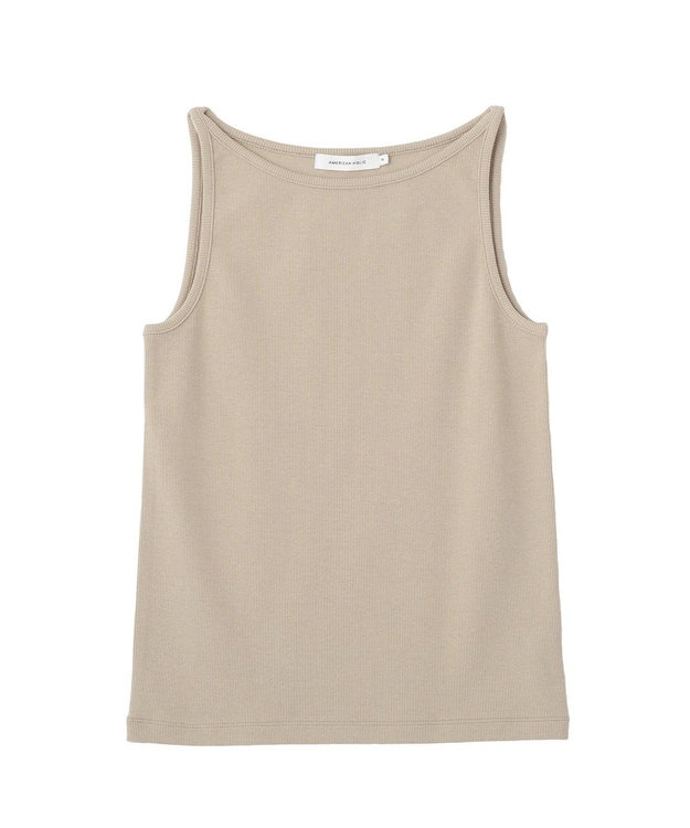 AMERICAN HOLIC アメスリリブタンクトップ Gray Beige