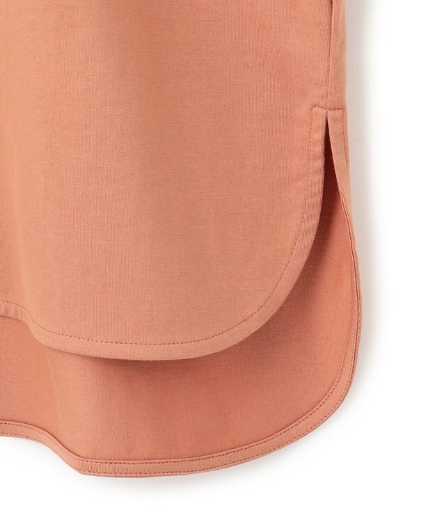 BEIGE， 【BEIGEecru/WEB限定・洗える】JERSEY STITCH / コットンオーバーサイズトップス Nude camel