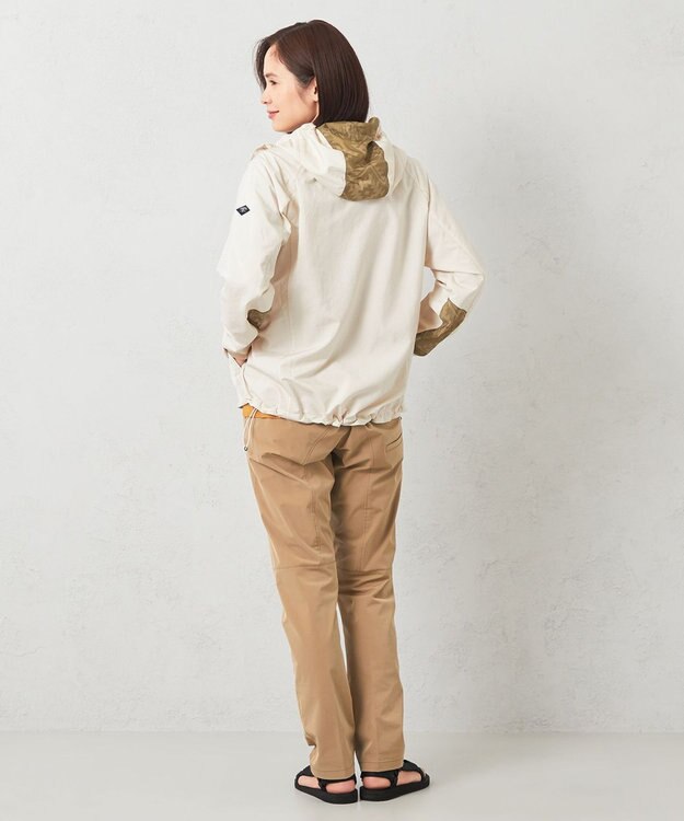 JOSEPH ABBOUD MOUNTAIN 【UNISEX】軽量/撥水 リップワッシャーコンビ マウンテンパーカー ホワイト系