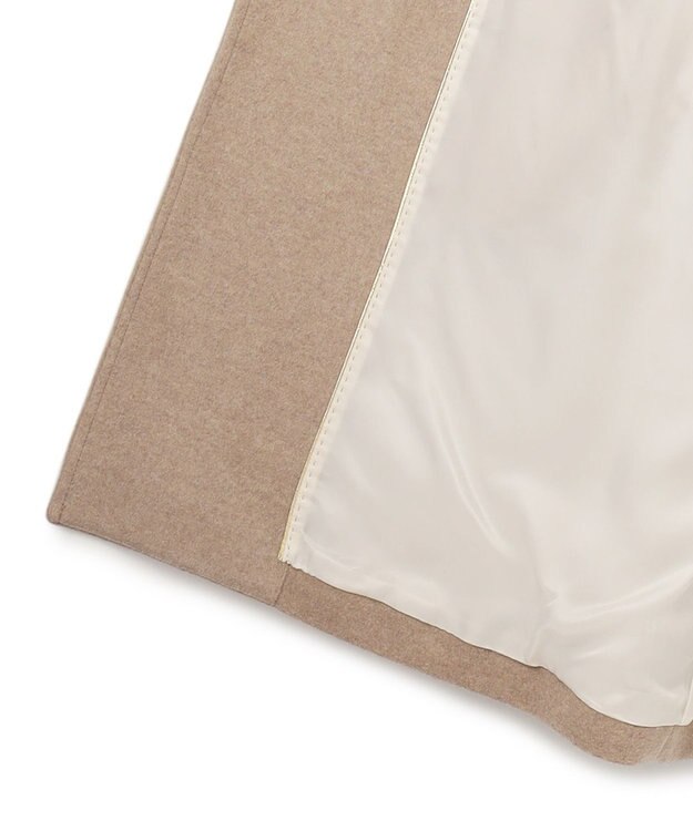 BEIGE， 【VERY NaVY12月号掲載】LABBOCK / ウール混ラグランステンカラーコート Taupe