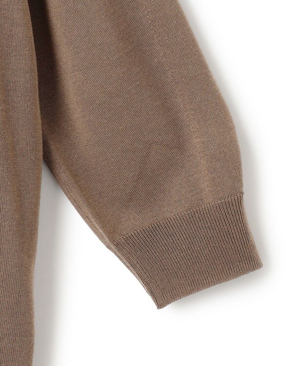 ICB 【洗える】 ウールアセテートハイゲージ ハイネックプルオーバー モカ系