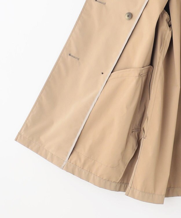 J.PRESS LADIES 【洗える・撥水】ポリアーティローザ ダブル トレンチコート モカ系