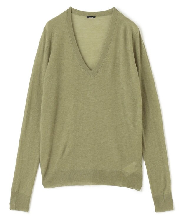 JOSEPH キャッシュエアー　Vネックニット Dark Olive