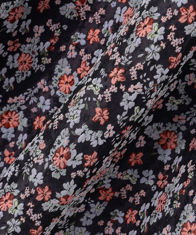 組曲 S 【加藤ローサさん着用】フラワージャカード スカート ネイビー系5