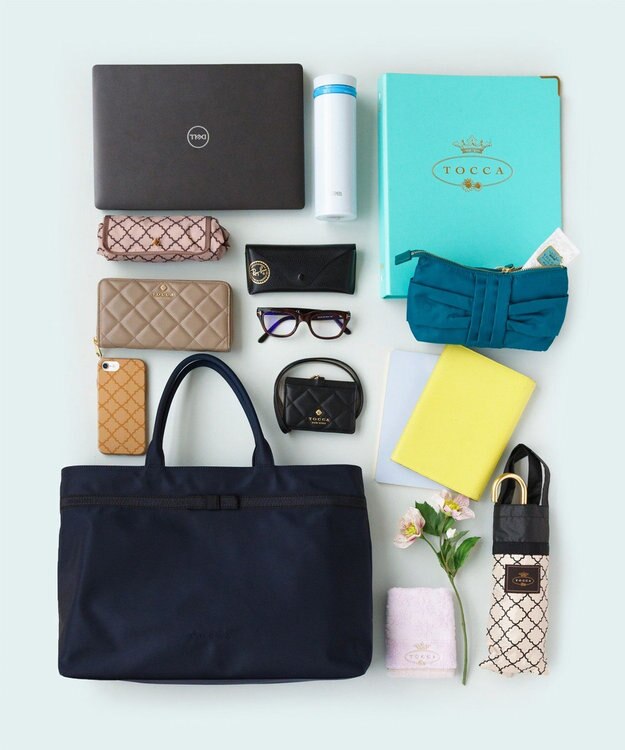 TOCCA 【撥水】ECOLE L バッグ L ネイビー系