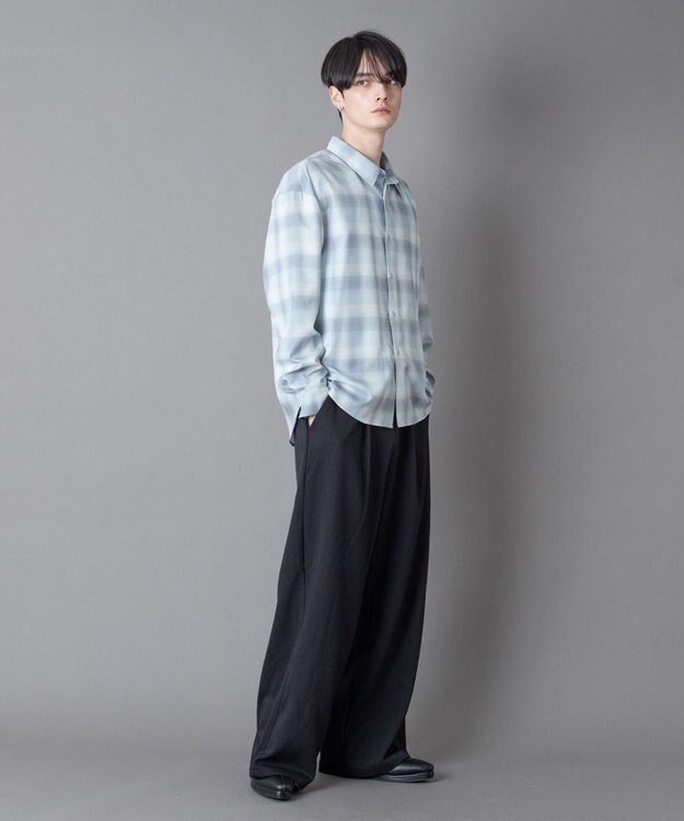 WEGO パターンルーズシャツ（LS） 柄2