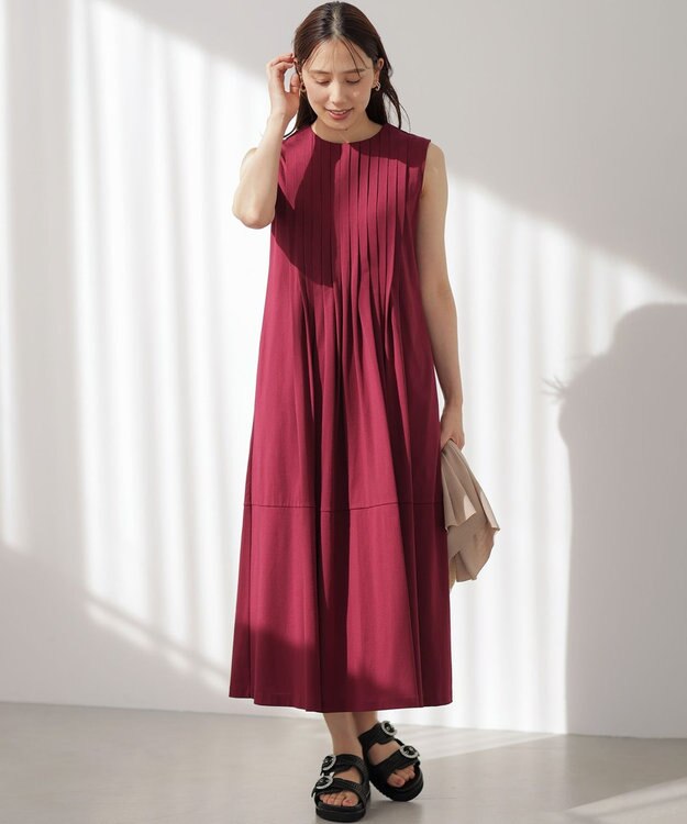 組曲 サマージャージタック ワンピース ガーネット系