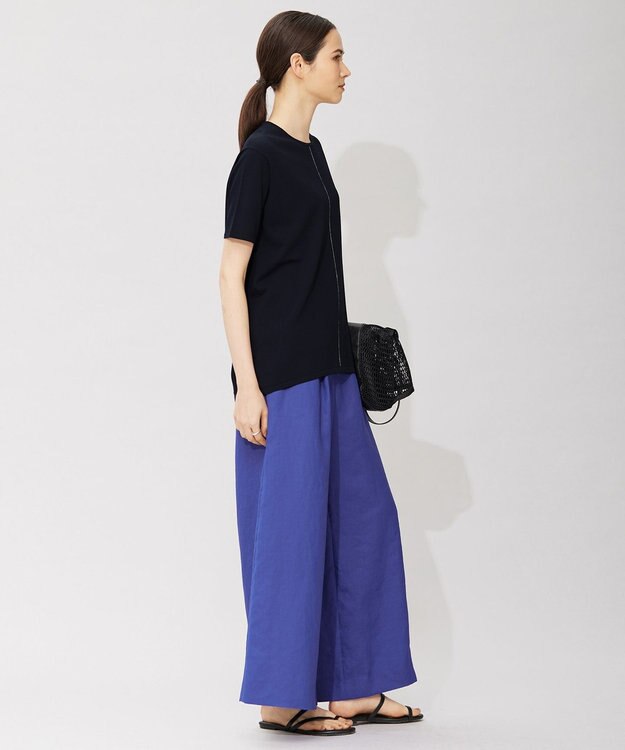 ICB 【洗える】VIS/NYハイゲージ 半袖プルオーバー ネイビー系