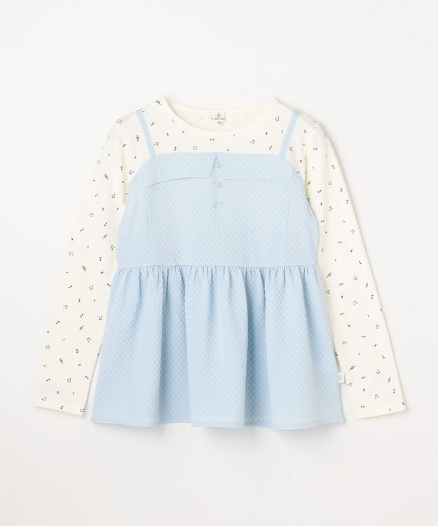 組曲 KIDS 【150-160㎝】メロディ ビスチェトップス サックスブルー