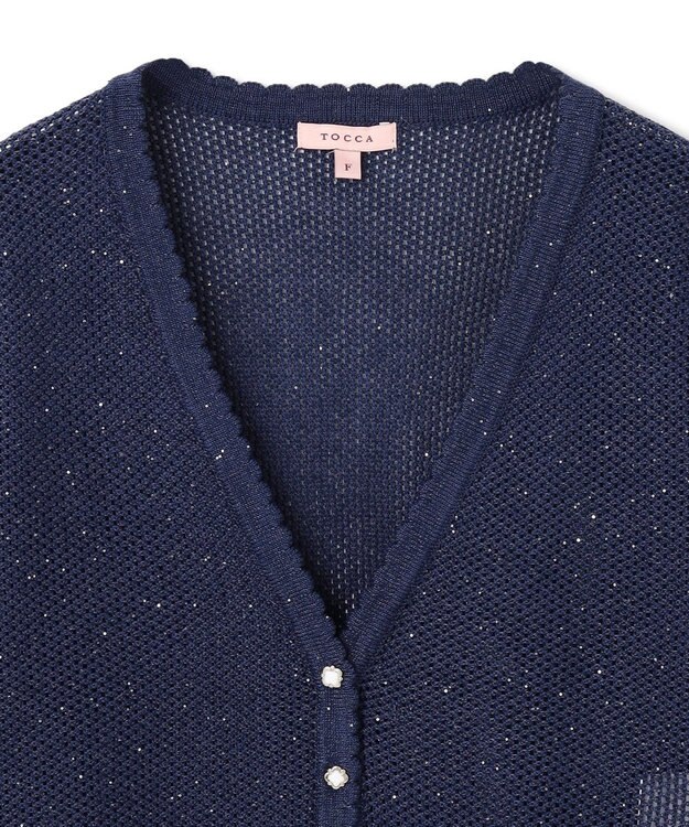 TOCCA SUMMER STARS CARDIGAN カーディガン ネイビー系