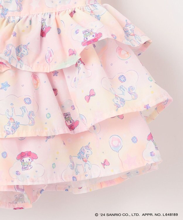 ANY KIDS 【サンリオキャラクターズ×any FAM】フリルショートパンツ ピンク×マイメロディ