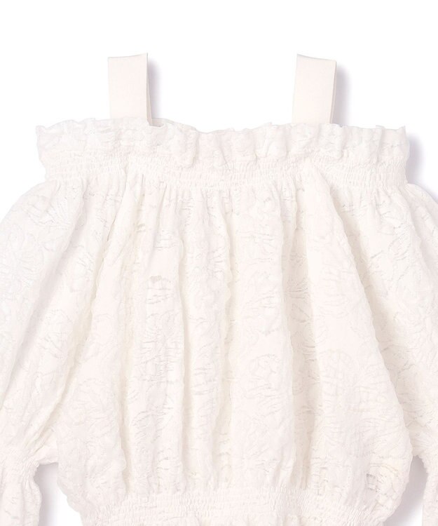 GRACE CONTINENTAL ドルマンフクレジャガードニットトップ ホワイト