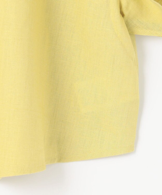 ANY L 【洗濯機可能】ライトリネンクロス　フレアスリーブ イエロー