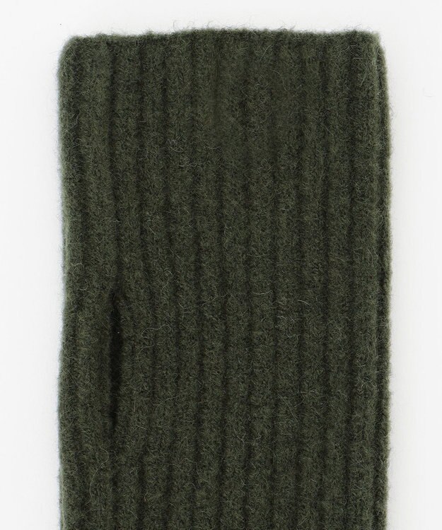 UNFILO ふわもちニット アームウォーマー カーキ