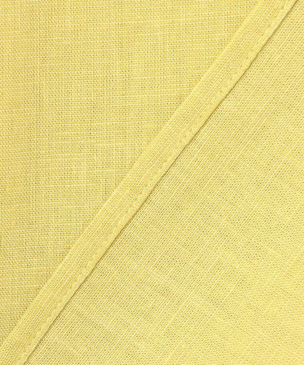 ANY L 【洗濯機可能】ライトリネンクロス　フレアスリーブ イエロー