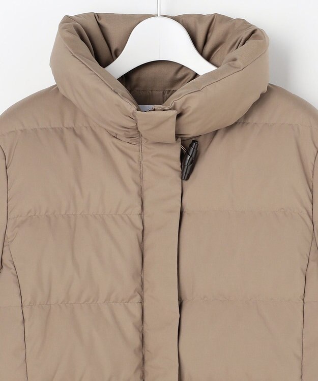 J.PRESS LADIES 【洗える・2way】タフタダウン ロング丈 コート モカ系