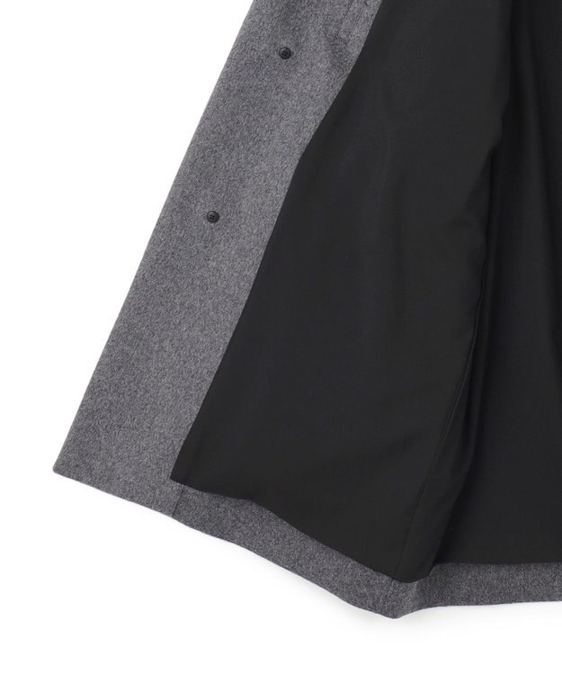 JOSEPH HOMME 【新素材】ライトウールシャギー　ステンカラーコート グレー系