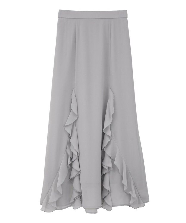 CRAFT STANDARD BOUTIQUE ラッフルロングスカート Gray