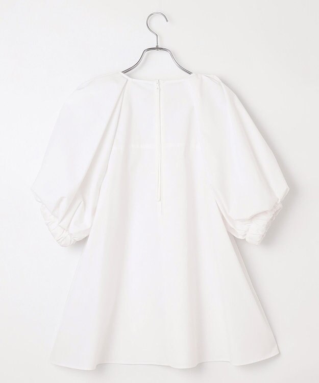 #Newans サークルスリーブAラインブラウス ホワイト