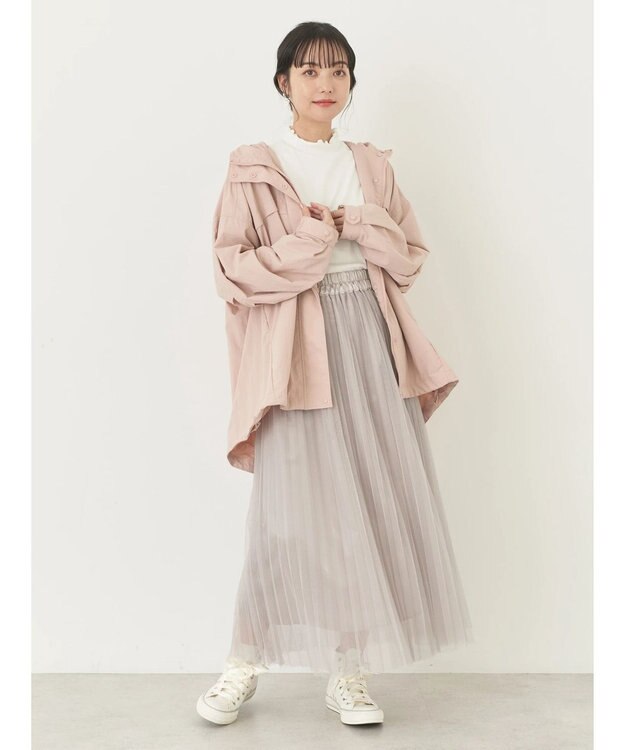 earth music&ecology テックパーカー Pink