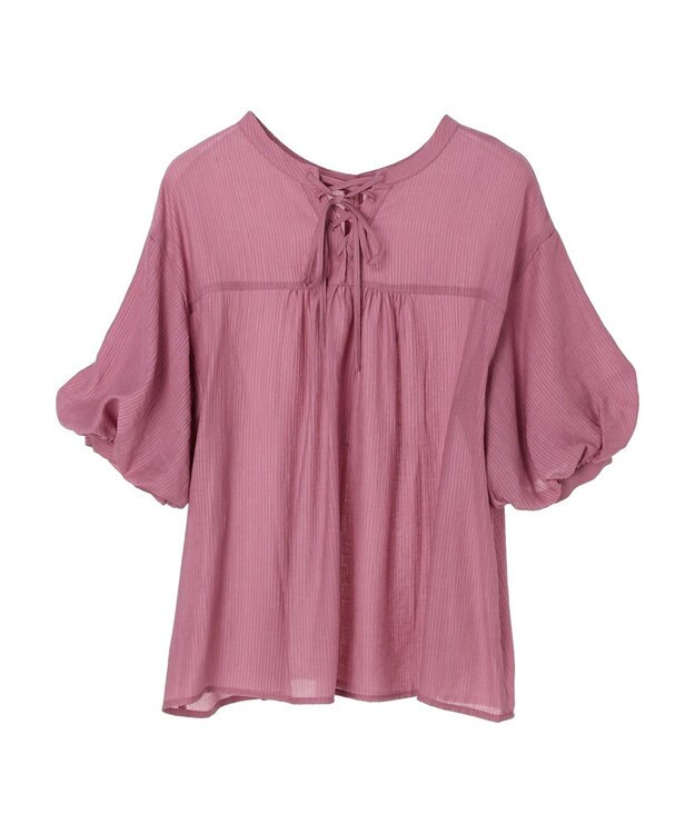 Green Parks ・ＥＬＥＮＣＡＲＥ　ＤＵＥ　バルーンスリーブブラウス Pink