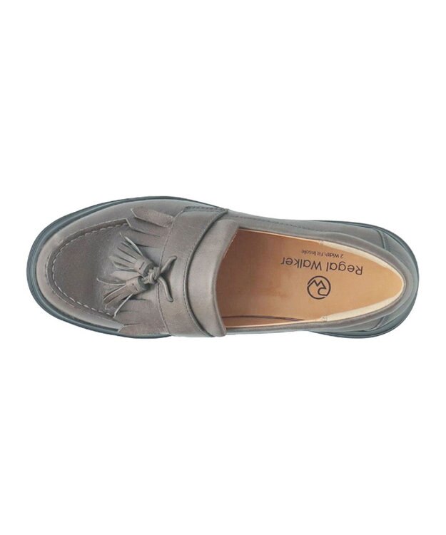 REGAL FOOT COMMUNITY 【リーガルウォーカーレディース】HC65 キルトタッセルローファー カジュアルシューズ グレー