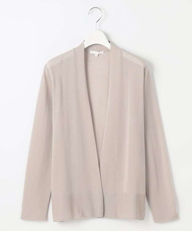 自由区 【接触冷感・UVケア・洗える】ファンクショナル カーディガン サンドベージュ