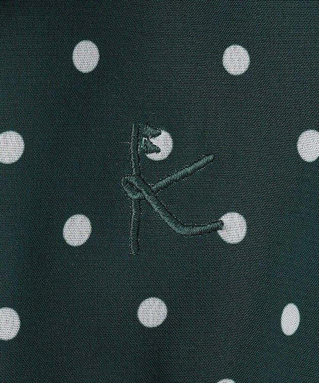 組曲 KIDS 【110-140cm】パリジェンヌドット ワンピース グリーン系5